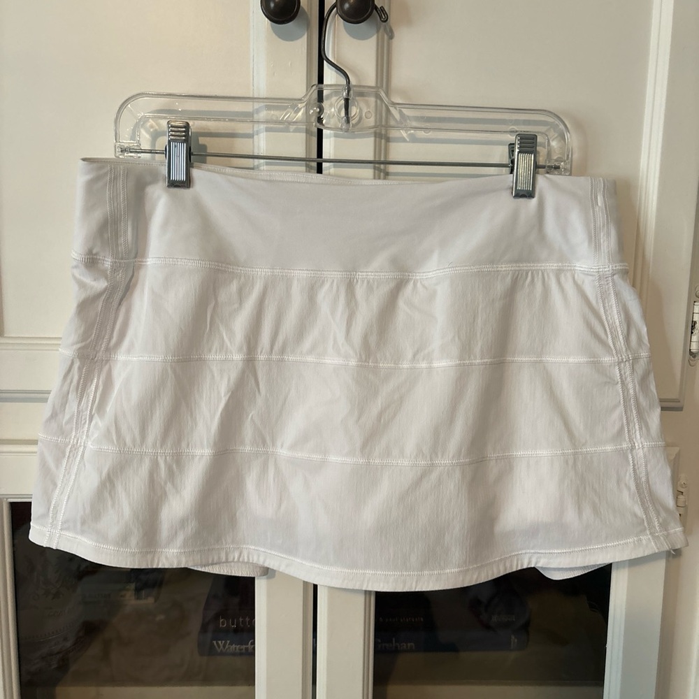 Lululemon pace rival skirt 10 reg white
